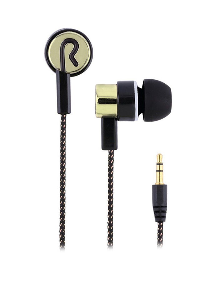 LESHP In-Ear Noise Isolating Stereo Headset Gold - Image 2