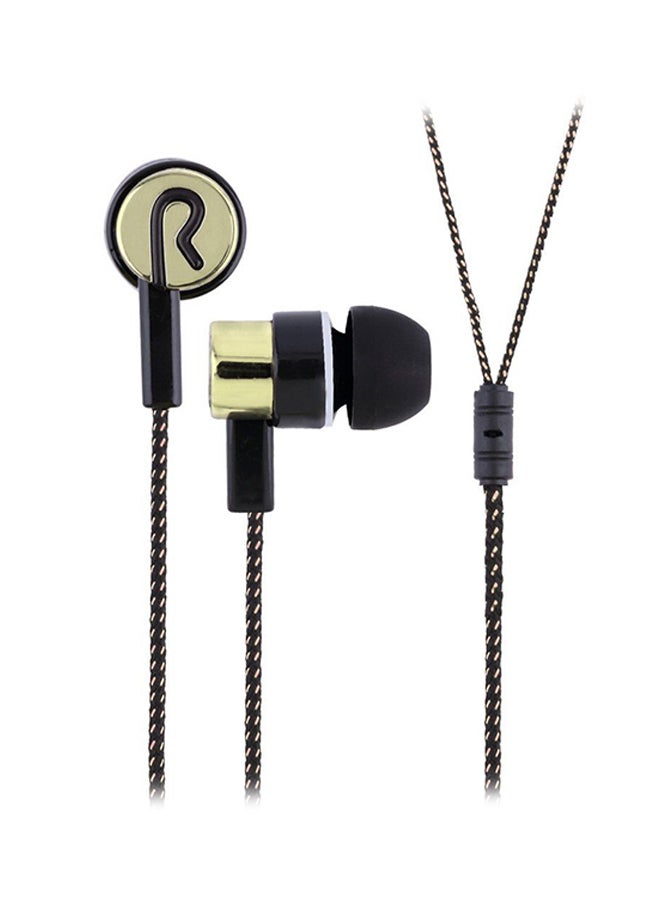 LESHP In-Ear Noise Isolating Stereo Headset Gold - Image 3