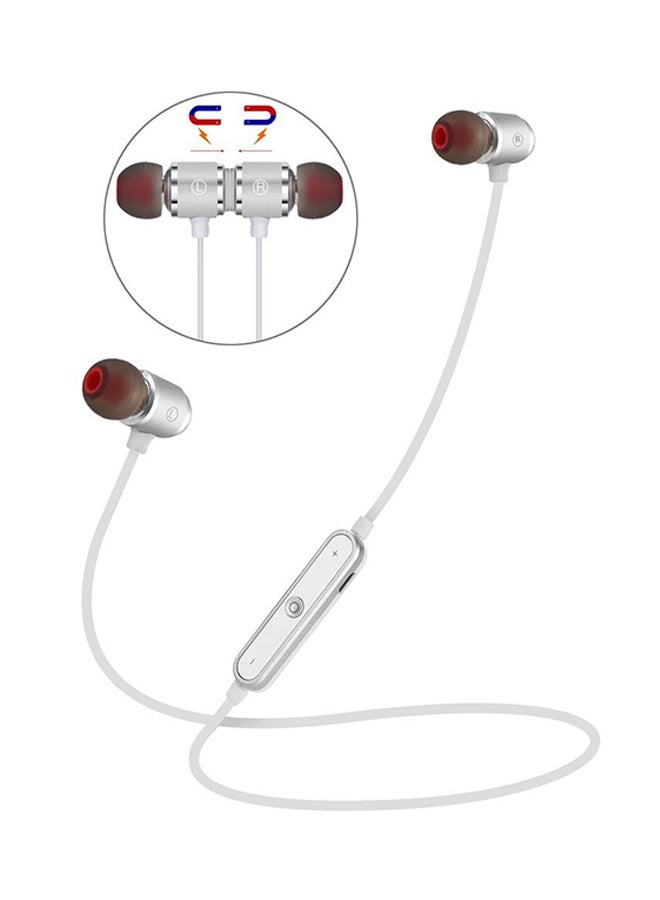 LESHP AX-07 In-Ear Bluetooth Earphones With Mic Silver - Image 2