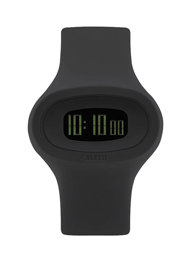 ALESSI - women Water Resistant Digital Watch AL25000 - 47 mm - Black - Image 1