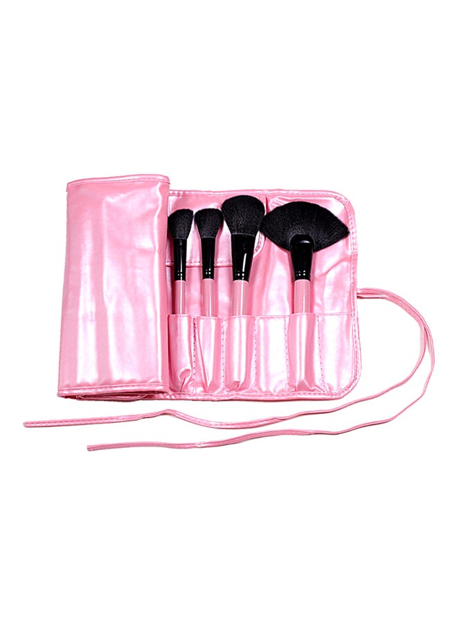 32-Piece Professional Makeup Brush Set Pink - Image 4