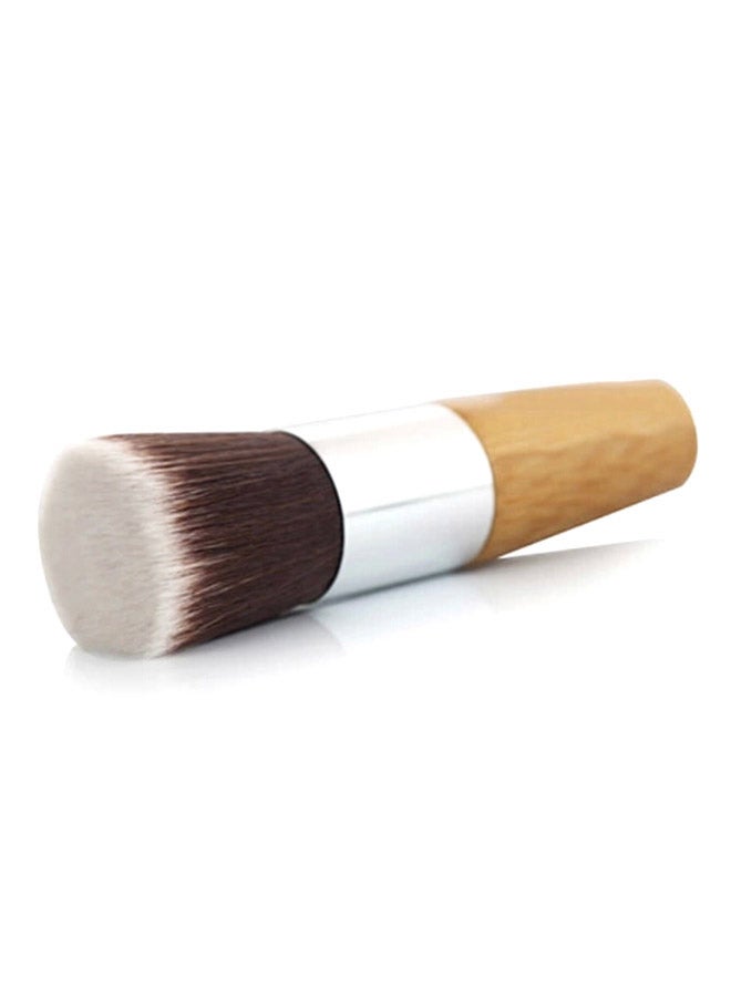 Generic Flat Top Kabuki Makeup Brush Brown  - Image 2
