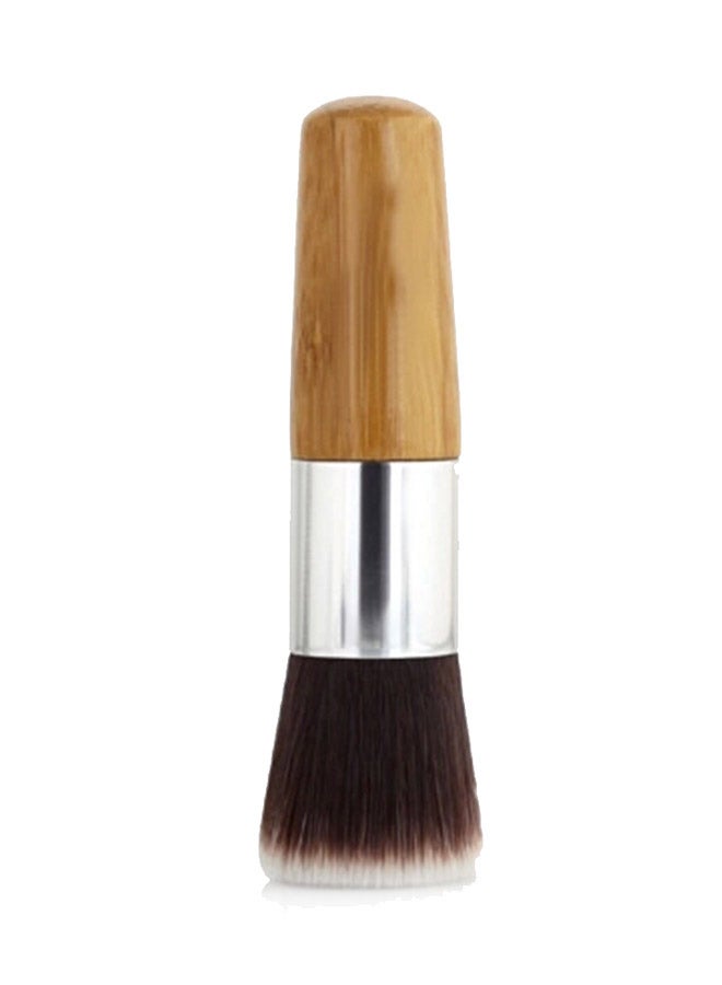 Generic Flat Top Kabuki Makeup Brush Brown  - Image 3