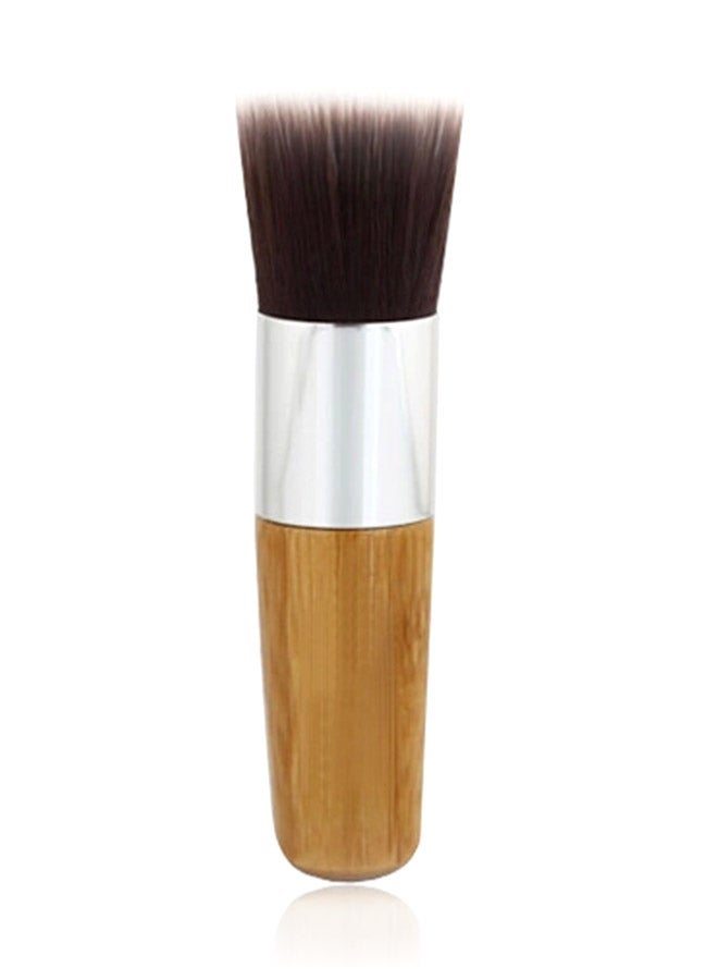Generic Flat Top Kabuki Makeup Brush Brown  - Image 4