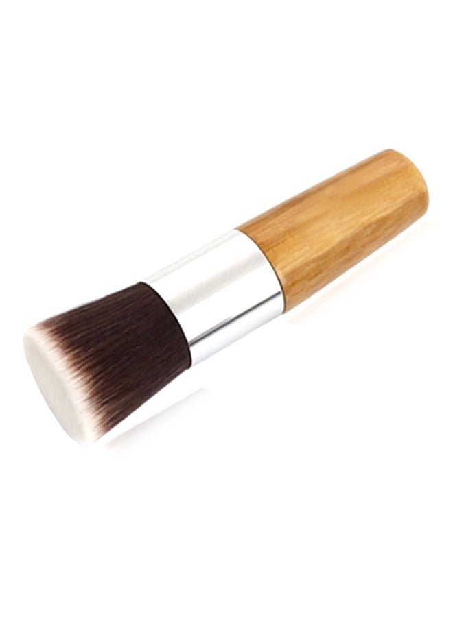 Generic Flat Top Kabuki Makeup Brush Brown  - Image 1