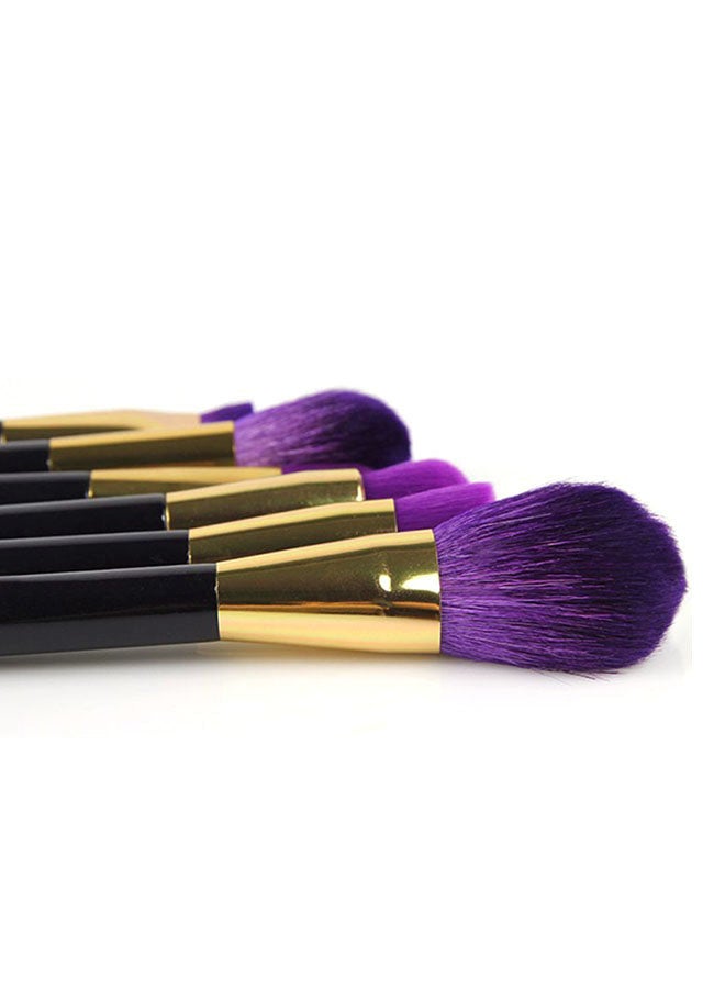 15-Piece Professional Make-Up Brush Set Gold/Black