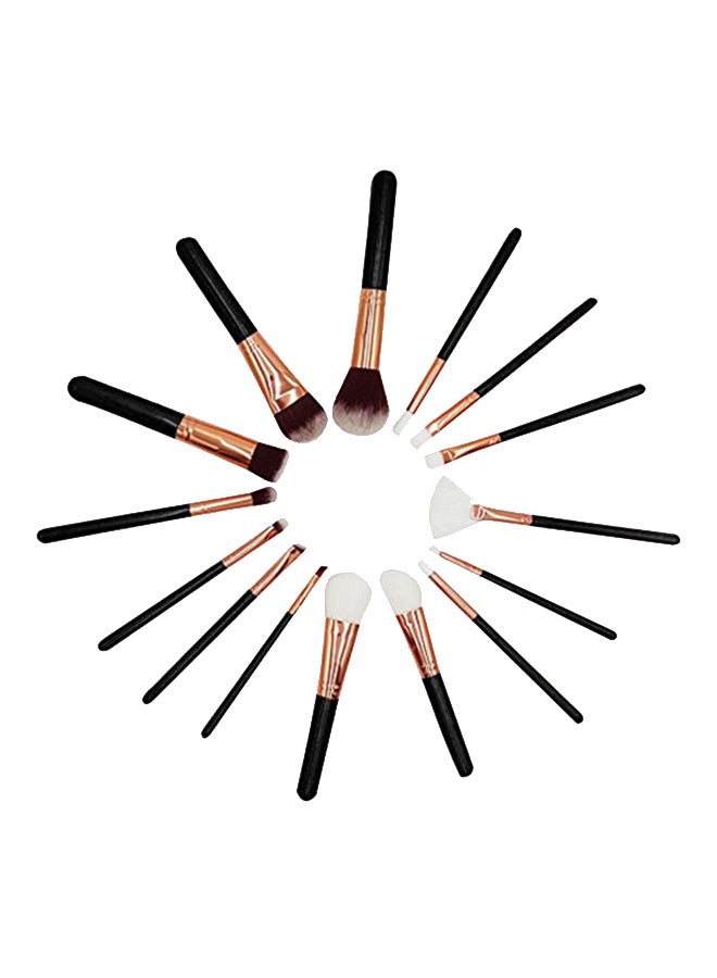 Professional Make-Up Brush Set RoseGold/Black