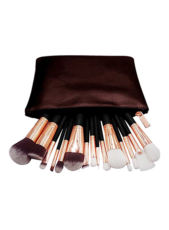 Professional Make-Up Brush Set RoseGold/Black