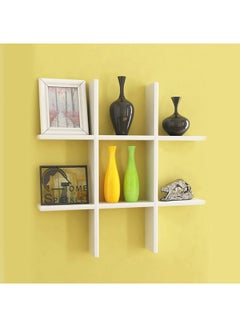 WYSADA Hashtag Shaped Wall Rack White 