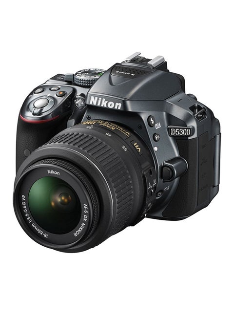 D5300 DSLR With AF-S DX NIKKOR 18-55mm f/3.5-5.6G VR Lens 24.2MP, Vari-angle LCD Screen, Built-in Wi-Fi And GPS