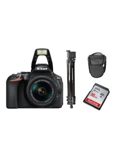 D5600 DSLR With AF-P DX NIKKOR 18-55mm f/3.5-5.6G VR Lens 24.2MP , Built-in Wi-Fi, NFC, Bluetooth And Accessory Bundle