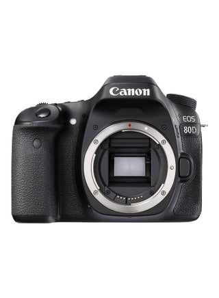كاميرا رقمية بعدسة أحادية عاكسة EOS 80D مع شاشة LCD باللمس بدقة فائقة الوضوح وواي فاي مدمج وتقنية بلوتوث وتقنية NFC بولن أسود - v1518528003/N13299761A_1