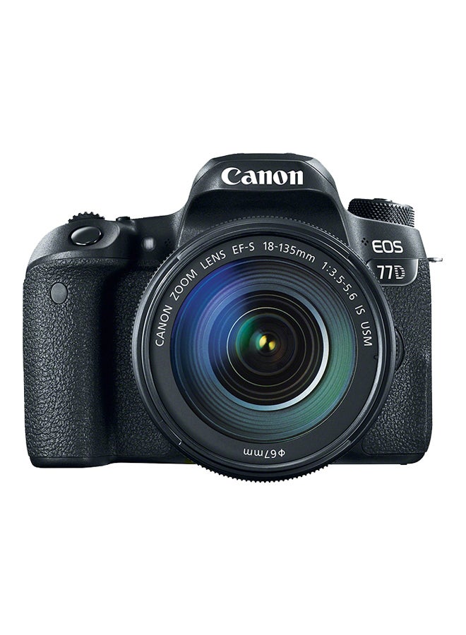 Canon - EOS 77D DSLR With EF-S 18-135mm f/3.5-5.6 IS USM Lens 24.2MP,LCD Touchscreen, Built-In Wi-Fi, NFC And Bluetooth - Image 1