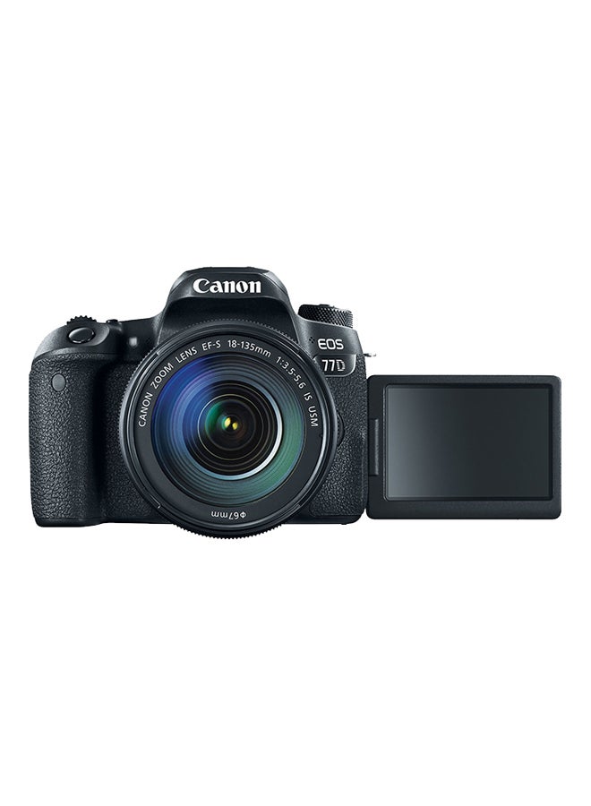 Canon - EOS 77D DSLR With EF-S 18-135mm f/3.5-5.6 IS USM Lens 24.2MP,LCD Touchscreen, Built-In Wi-Fi, NFC And Bluetooth - Image 1