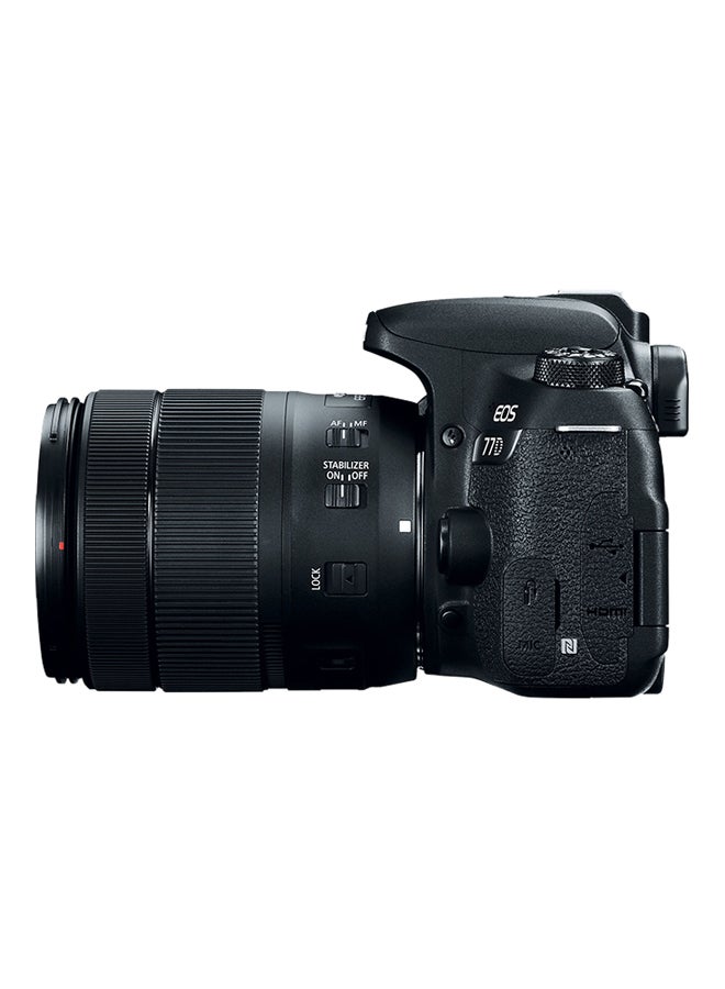 Canon - EOS 77D DSLR With EF-S 18-135mm f/3.5-5.6 IS USM Lens 24.2MP,LCD Touchscreen, Built-In Wi-Fi, NFC And Bluetooth - Image 1