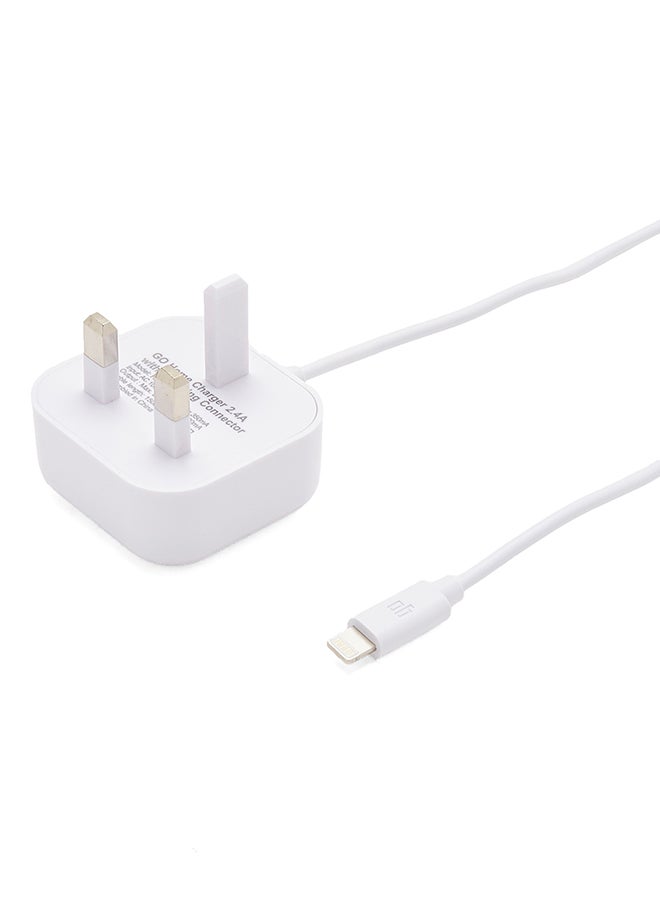 GO Home Charger With Lightning Connector 2.4 Ampere White  - Image 2