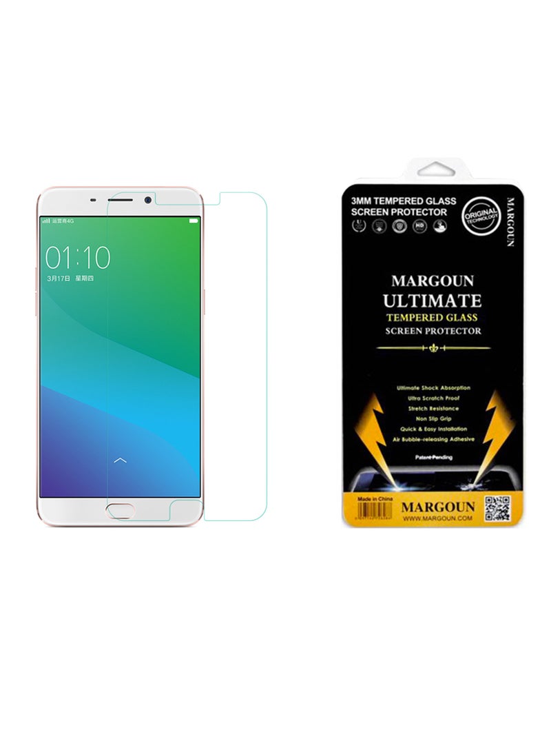 MARGOUN Tempered Glass Screen Protector For Oppo F3 Plus Clear