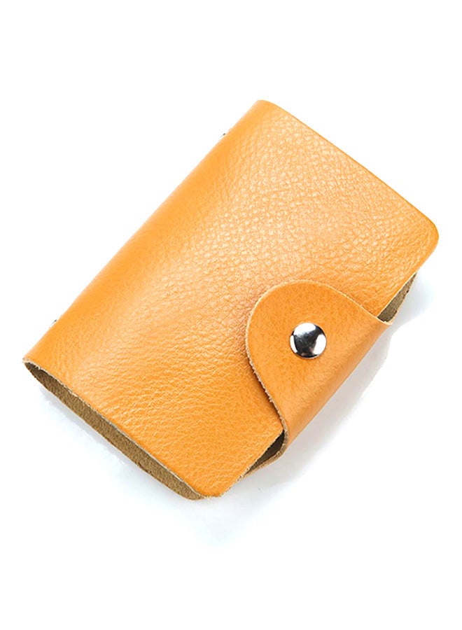 Bluelans 26 Slots Business ID Card Case Brown 