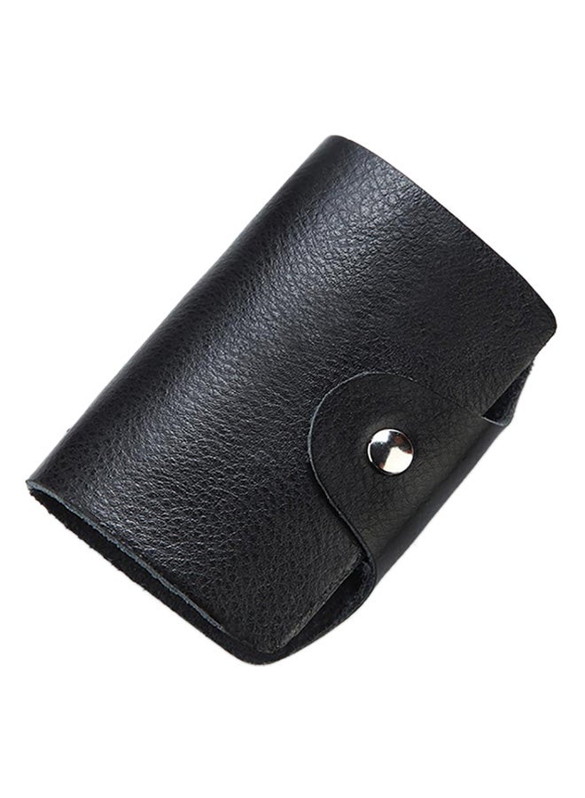 Bluelans 26 Slots Business ID Card Case Black 