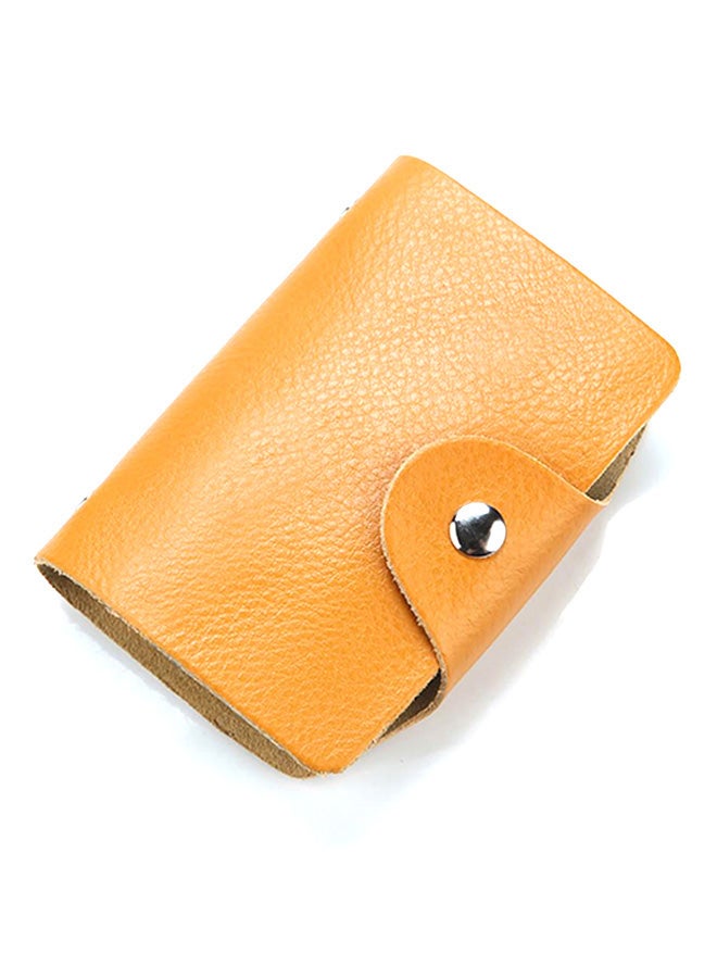 Bluelans 26 Slots Business ID Card Case Brown 