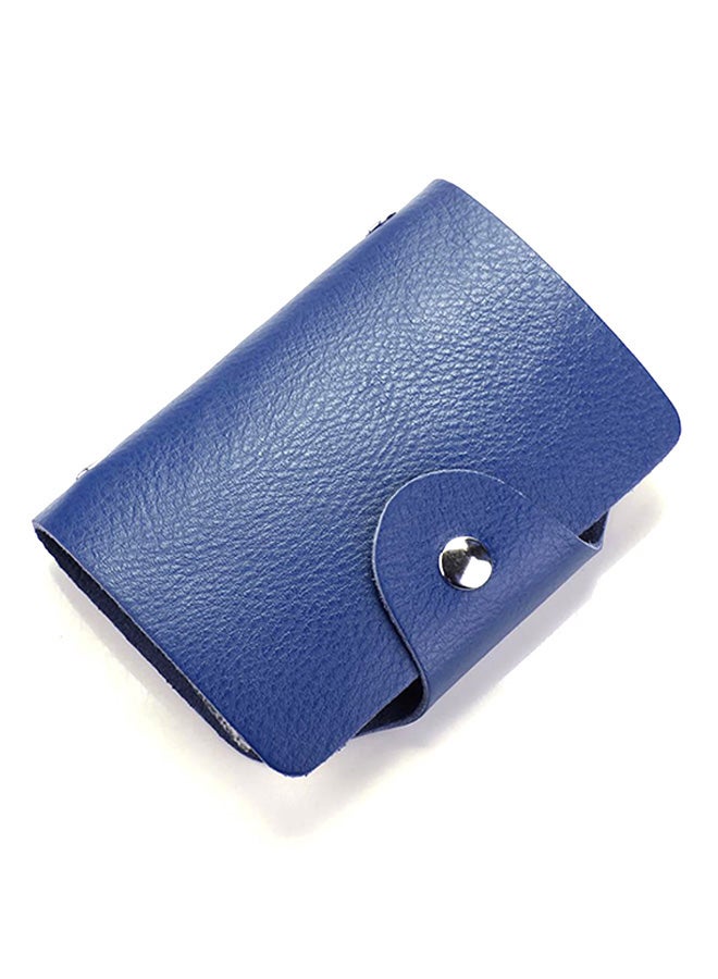 Bluelans 26 Slots Business ID Card Case Blue 