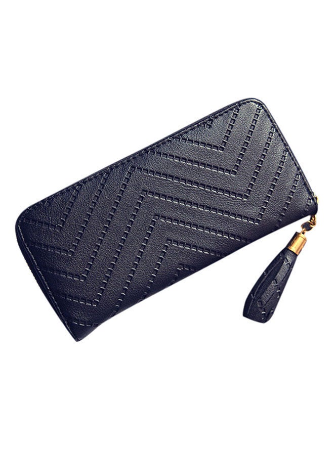 Bluelans Zipper Closure Wallet Blue 