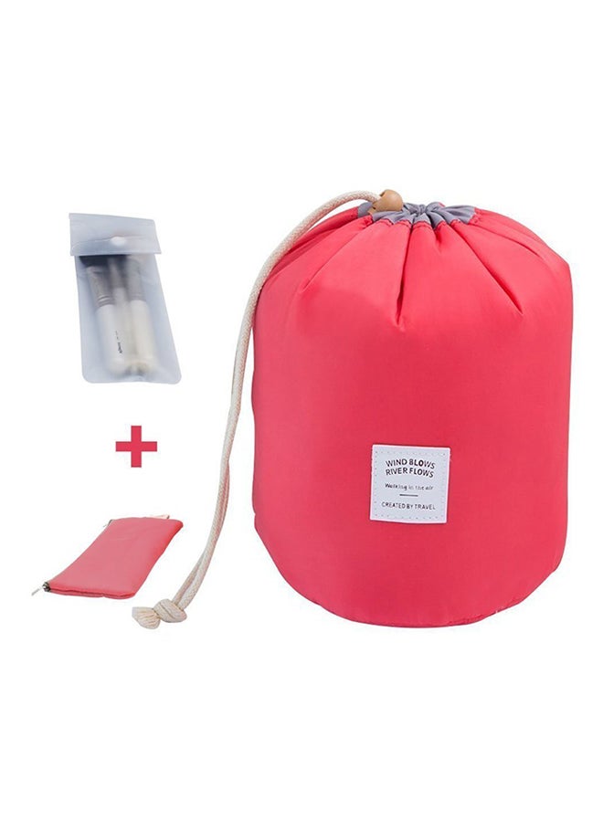 Bluelans - Drawstring Storage Wash Bag Red - Image 1