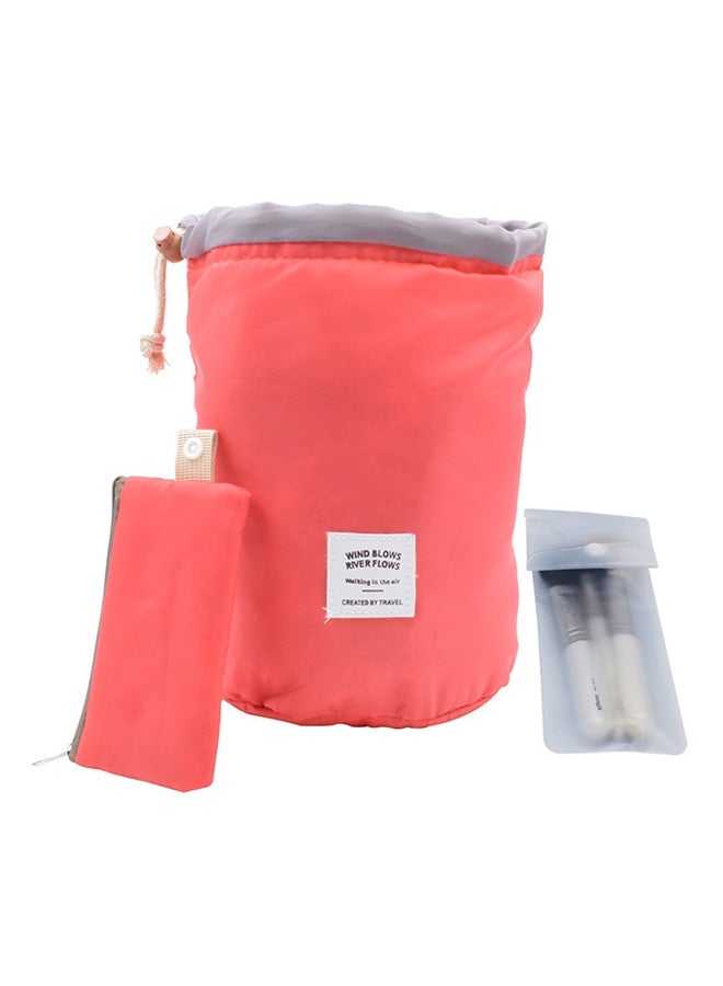 Bluelans - Drawstring Storage Wash Bag Red - Image 1