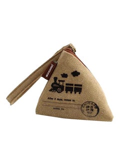 Bluelans Mini Triangle Coin Purse With Strap Multicolour 