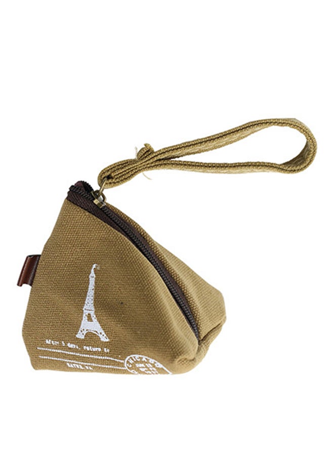 Bluelans Mini Triangle Coin Purse With Strap Multicolour 
