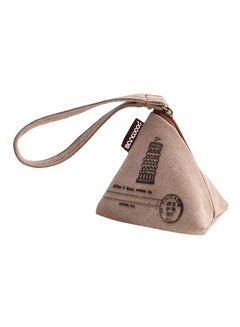 Bluelans Mini Triangle Coin Purse With Strap Multicolour 