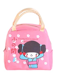 Bluelans Thermal Insulated Lunch Bag Pink 