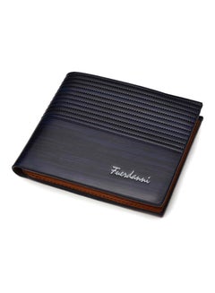 Vintage Multi-Slot Bi-Fold Wallet Blue