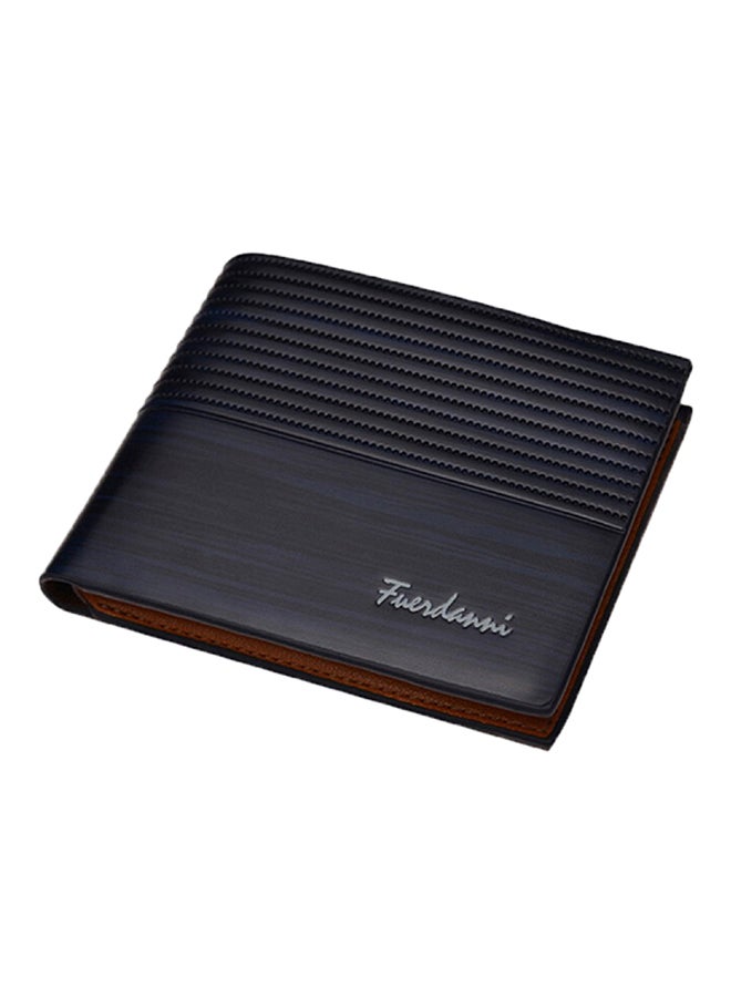 Bluelans Vintage Multi-Slot Bi-Fold Wallet Dull Polish Blue 