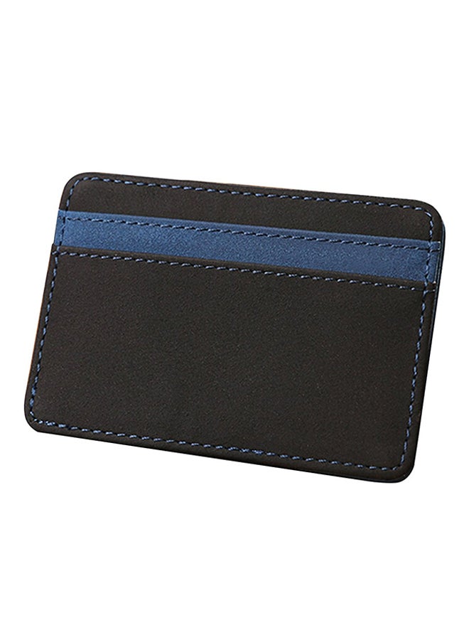 Bluelans - Faux Leather Card Holder Blue/Black - Image 1