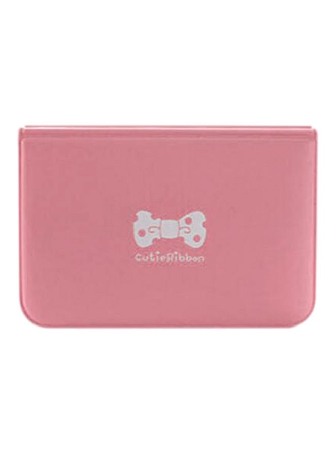Bluelans Bowknot Slim Card Case Pink 