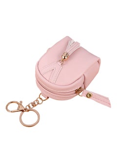 Bluelans Tassels Zip Coin Pouch Light Pink 