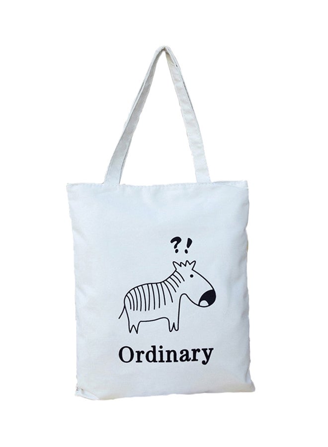 Bluelans Canvas Tote Bag White 