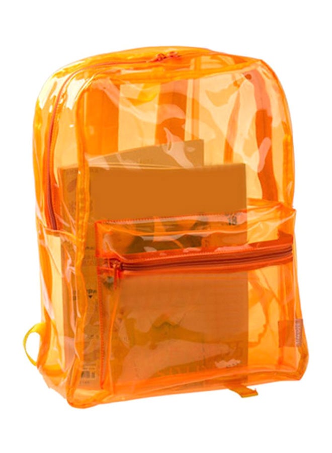 Bluelans Transparent Travel Backpack Orange 