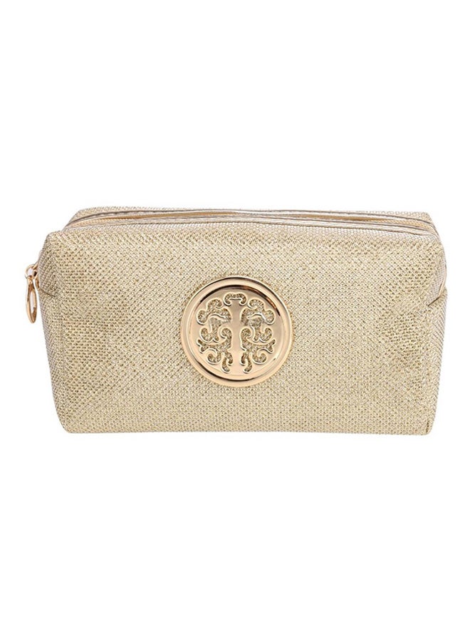 Bluelans Glitter Travel Cosmetic Bag Gold - Image 1
