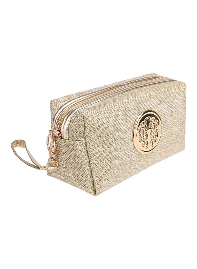 Bluelans Glitter Travel Cosmetic Bag Gold - Image 3
