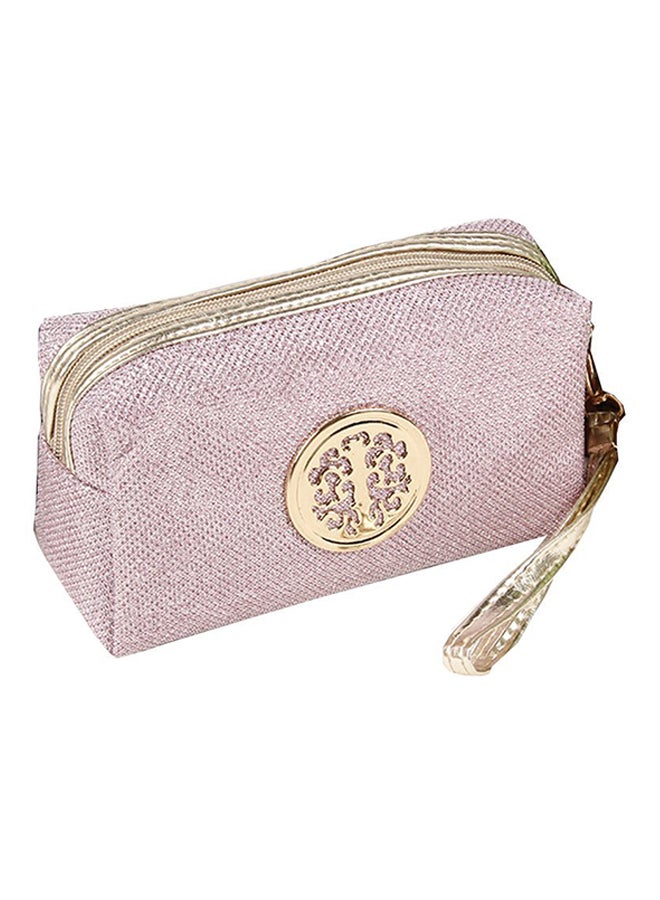 Glitter Travel Cosmetic Bag Pink