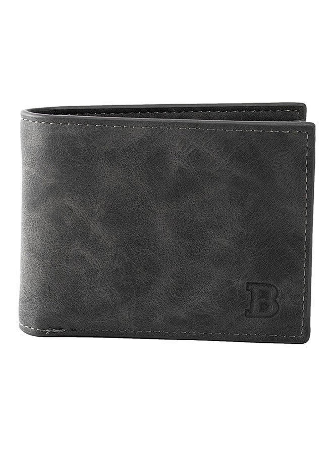 Bluelans Vintage Casual Short Bi-Fold Wallet Black  - Image 1
