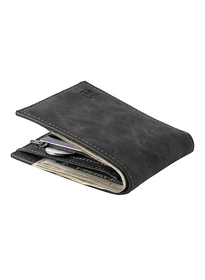Bluelans Vintage Casual Short Bi-Fold Wallet Black  - Image 2