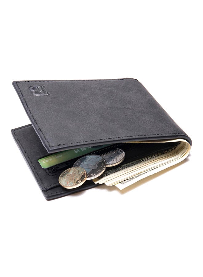 Bluelans Vintage Casual Short Bi-Fold Wallet Black  - Image 4