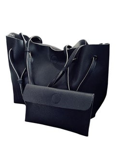 Bluelans Faux Leather Shoulder Bag Black  - Image 1
