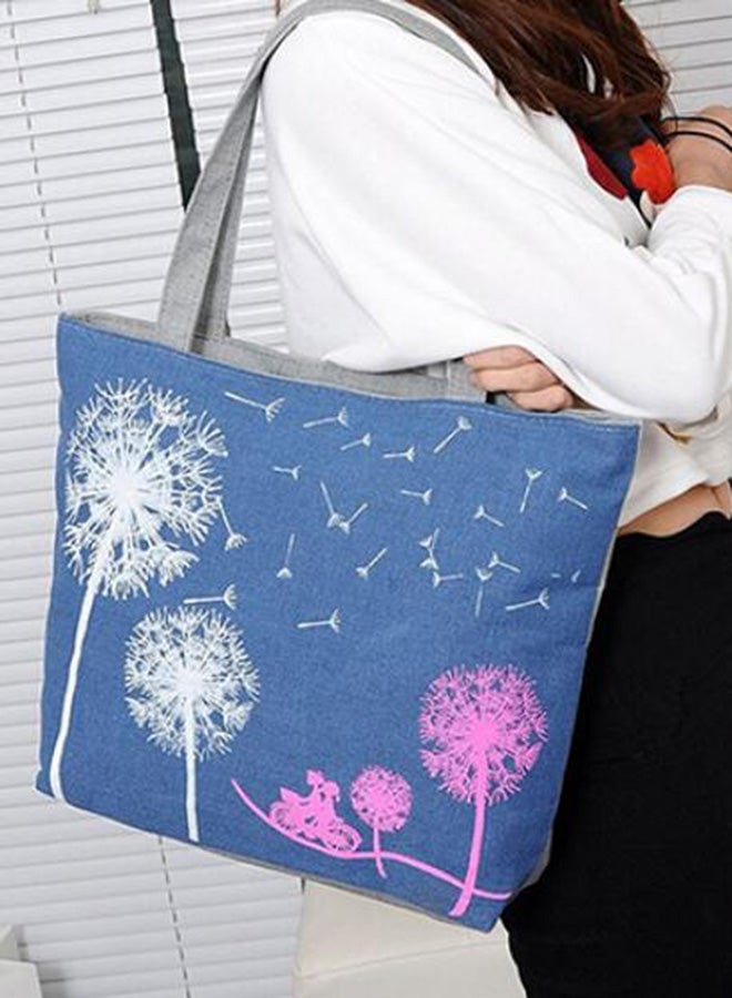 Bluelans Dandelion Boho Shoulder Bag Blue/White - Image 2