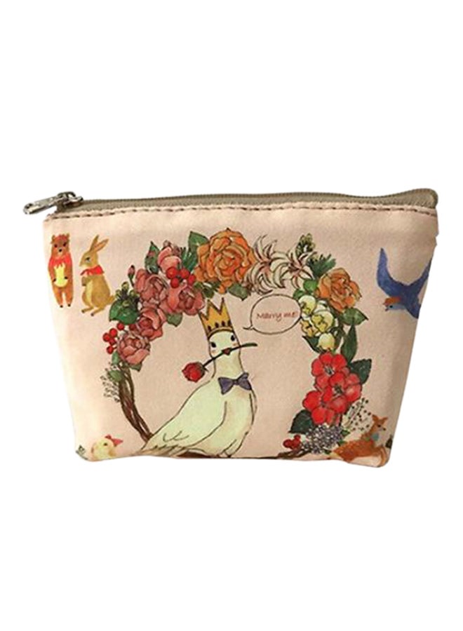 Bluelans Cute Animal Pattern Zipper Coin Purse Multicolour 