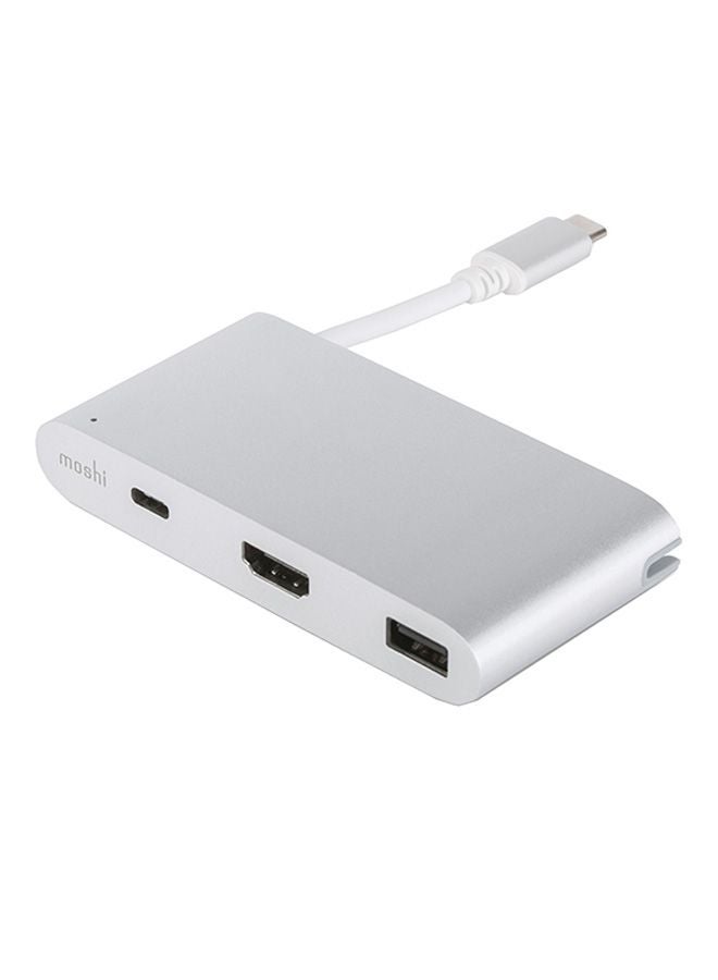 Moshi - USB-C Multiport Adapter Silver - Image 1