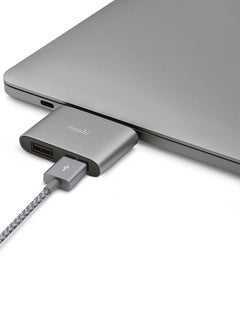 Moshi USB-C To Dual USB-A Adapter Silver  - Image 3